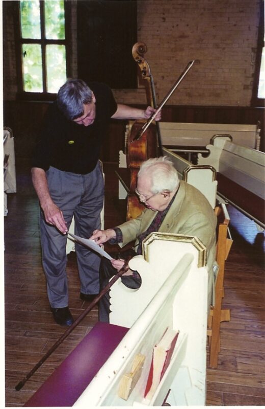 David Hetherington with Elliott Carter