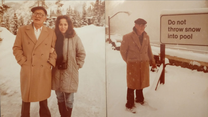 George and his daughter Ann in Banff