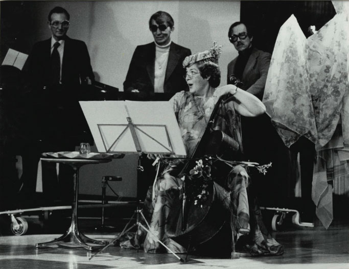 Mary Morrison performing Charpentier's A Tea Symphony in 1979 in Walter Hall